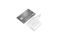 Logilink Steckdosenadapter, 2x USB-C, GaN, 40W