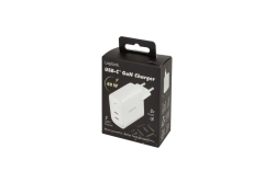 Logilink Steckdosenadapter, 2x USB-C, GaN, 40W