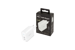Logilink Steckdosenadapter, 2x USB-C, GaN, 40W