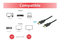 Equip DisplayPort 1.4 8K/60Hz St/St 10.00m schwarz