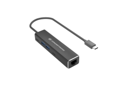 CONCEPTRONIC Adapter USB-C3.2->GbE/2xC/2xA 5Gbs 0.14m sw