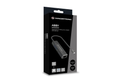 CONCEPTRONIC Adapter USB-C3.2->GbE/2xC/2xA 5Gbs 0.14m sw