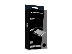 CONCEPTRONIC 4-1 Dock USB-C->HDMI/USB-A/VGA/100WPD...