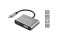 CONCEPTRONIC 4-1 Dock USB-C->HDMI/USB-A/VGA/100WPD 15cm gr