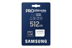 SD MicroSD Card 512GB Samsung SDXC PRO Ulti. Adapt.(Class10) retail