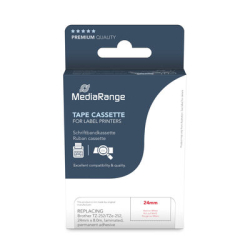 MediaRange Schriftbandka. Brother TZ-252/TZe-252 24mm 8m rot
