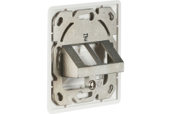EFB Netzwerkdose 2-fach für Keystones, Weiss, RAL 9003