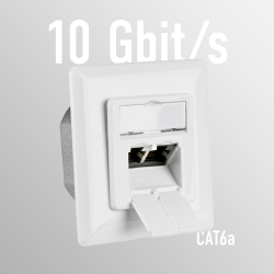 EFB Netzwerkdose CAT6a Unterputz 2-fach RJ45,