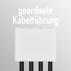 EFB Keystone Anschlussbox, 4 Port, Aufputz,