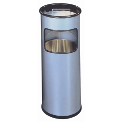 Papierkorb mit Ascher METALL - Ø260 x 620 mm, 17...