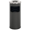 Papierkorb mit Ascher SAFE Metall - Ø250 x 630 mm, 17 l, anthrazit