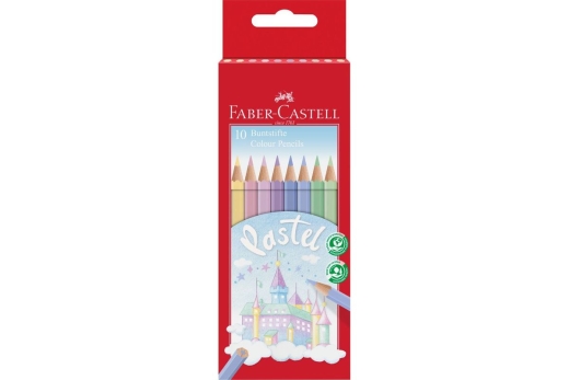 FABER-CASTELL Buntstift pastell 10er Kartonetui