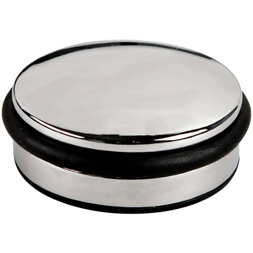 Türstopper - Ø 10 cm, flach, chrom