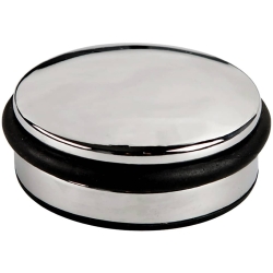 Türstopper - Ø 10 cm, flach, chrom