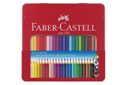FABER-CASTELL Buntstift Colour Grip 24er Metalletui
