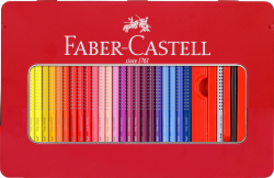 FABER-CASTELL Buntstift Colour Grip 48er Metalletui
