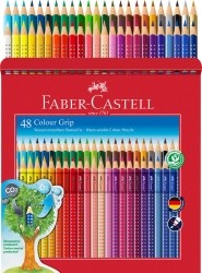 FABER-CASTELL Buntstift Colour Grip 48er Kartonetui