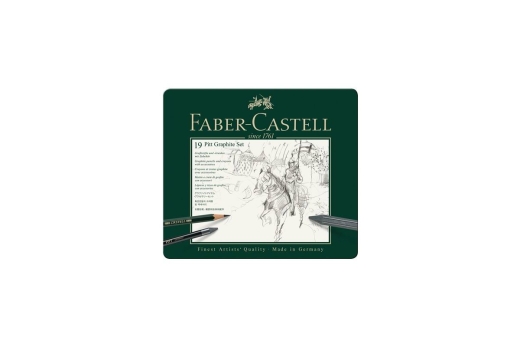FABER-CASTELL Set Pitt Graphite medium Metalletui