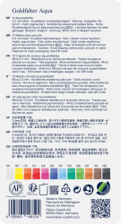 FABER-CASTELL Aquarellstift Goldfaber Aqua 12er Metalletui