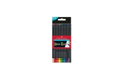 FABER-CASTELL Buntstifte Black Edition 12er Kartonetui