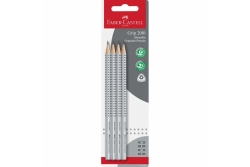 FABER-CASTELL Bleistift Grip 2001 (H HB B 2B) BK 4 Stk.