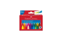 FABER-CASTELL Wachsmalstifte dreikant 24-er Kartonetui