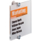 Türschild CRYSTAL SIGN, 148 x 148 mm, transparent