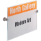 Türschild CRYSTAL SIGN, 210 x 297 mm (DIN A4 hoch), transparent