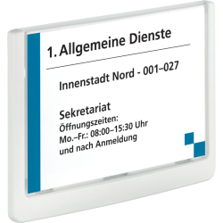 Türschild CLICK SIGN, Rahmen weiß, 149 x 105,5...