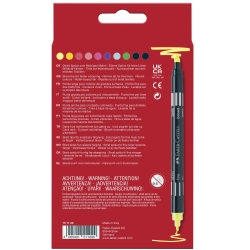 FABER-CASTELL Doppelfasermaler 10er Etui neon