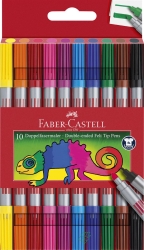 FABER-CASTELL Doppelfasermaler 10er Etui