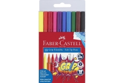 FABER-CASTELL Filzstift Grip Colour Marker 10x Etui