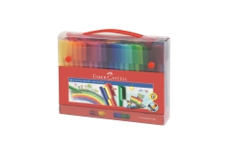 FABER-CASTELL Koffer Connector Filzstifte 60-teilig