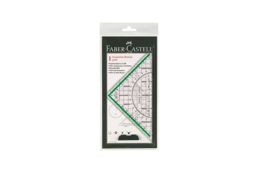 FABER-CASTELL Geometrie-Dreieck groß mit Griff 20 cm