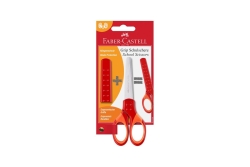 FABER-CASTELL Schulschere Grip rot