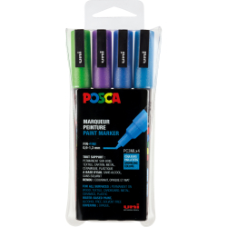 POSCA Marker UNI PC-3M 4er Set Glitter 2