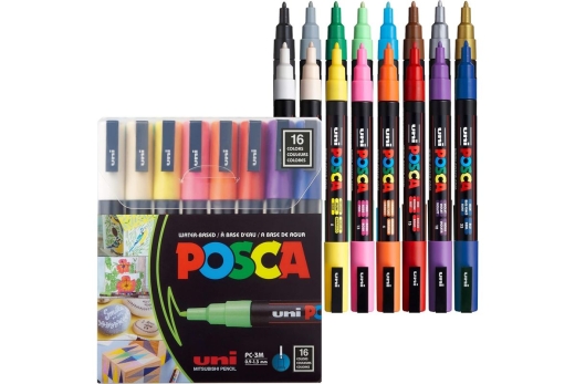 POSCA Marker UNI PC-3M 16er Set