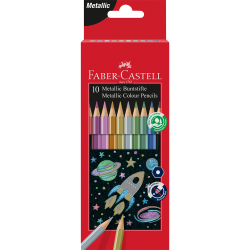 FABER-CASTELL Buntstift metallic 10er Kartonetui