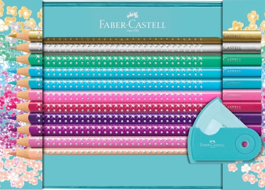 FABER-CASTELL Geschenkset Sparkle Buntstifte