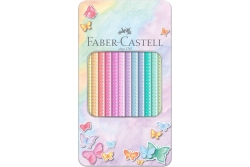 FABER-CASTELL Buntstifte Sparkle Pastell 12er Metalle.