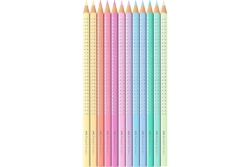 FABER-CASTELL Buntstifte Sparkle Pastell 12er Metalle.