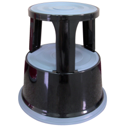 Rollhocker aus Metall - Gewicht 5 kg, schwarz