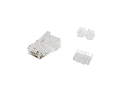 Equip Stecker Cat6a ungeschirmt RJ45 100Stk transp.