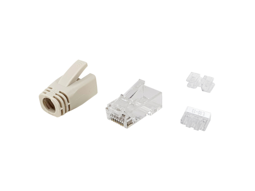 Equip Steckersatz Cat6a ungeschirmt RJ45 100Stk transp. Polybeutel