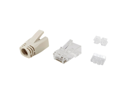 Equip Steckersatz Cat6a ungeschirmt RJ45 100Stk transp....