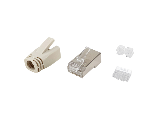 Equip Steckersatz Cat6a geschirmt RJ45 100Stk transp. Polybeutel