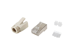 Equip Steckersatz Cat6a geschirmt RJ45 100Stk transp....