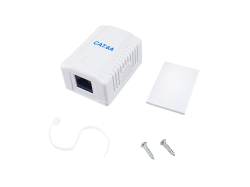 Equip Aufputzdose Cat6A 1-Port RJ45 UTP RAL 9010 ws...