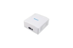 Equip Aufputzdose Cat6A 2-Port 2x RJ45 UTP RAL 9010 ws Polybeutel