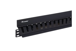 Equip 19 Kabelmanagement RW abnehm. ABS 1U RAL9005